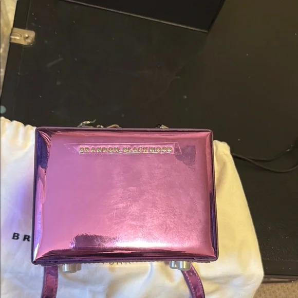 LIKE NEW Brandon Blackwood Purple Women's mini Bag - Picture 2 of 7